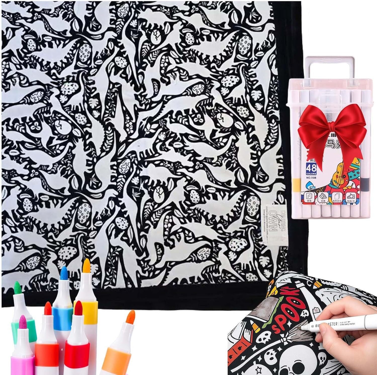Couverture à Colorier DIY avec Marqueurs