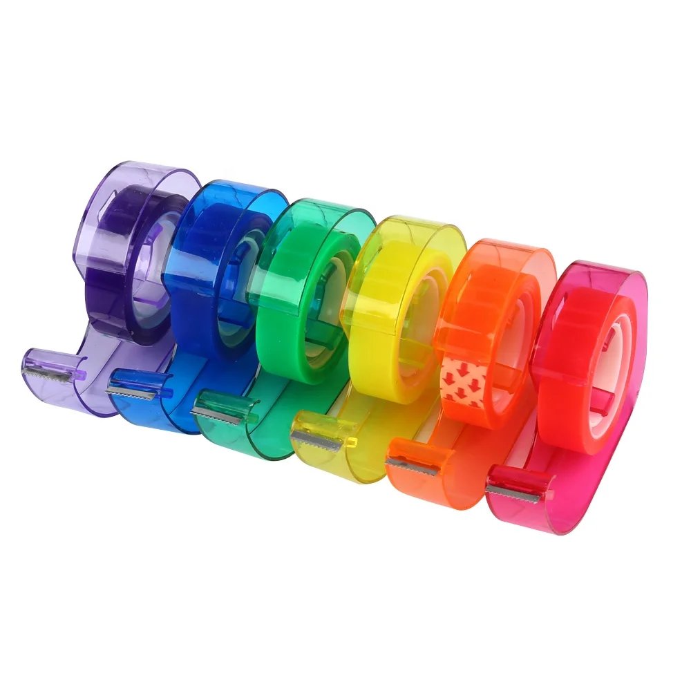 6pc Mini Tape Dispenser W/ Tape