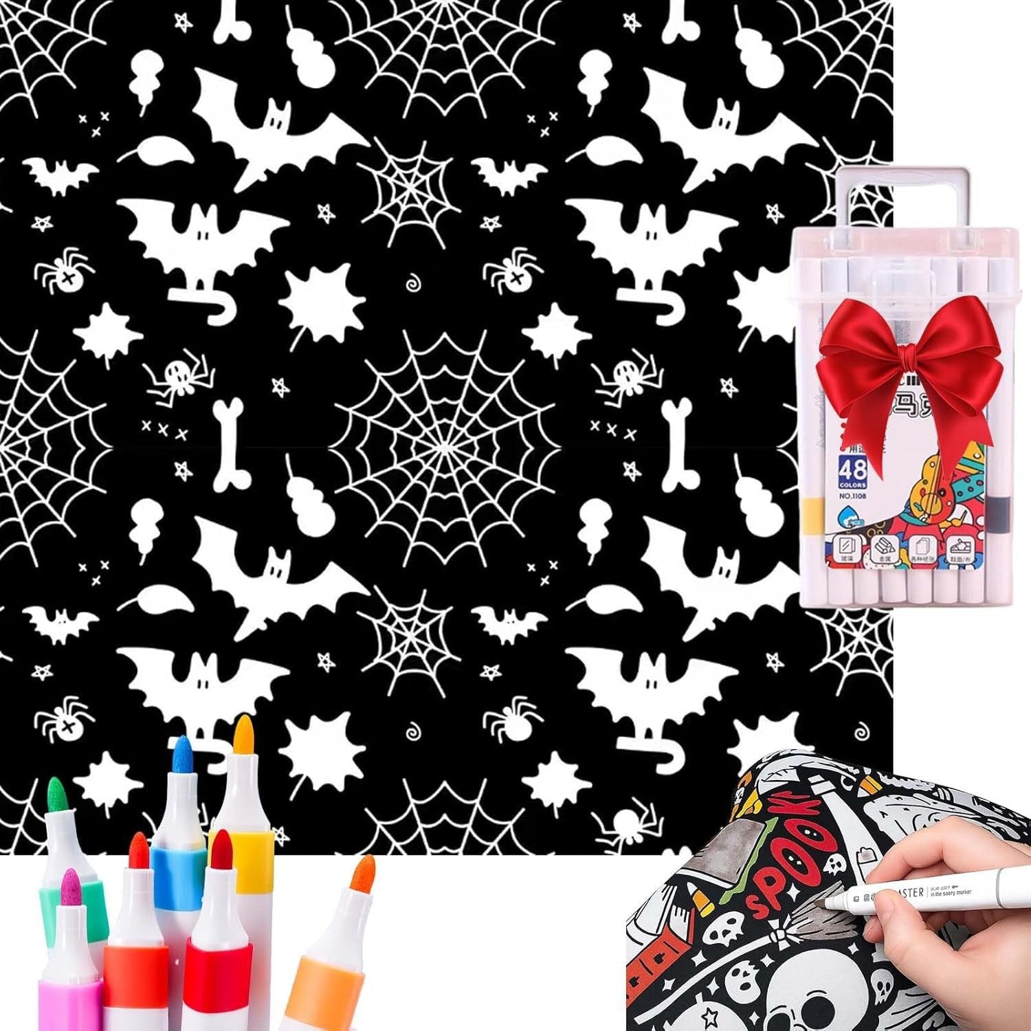 Couverture à Colorier DIY avec Marqueurs