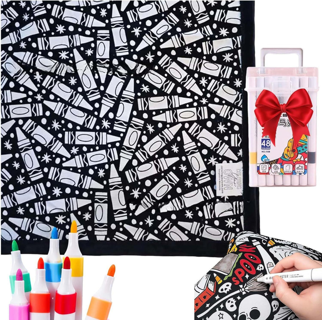 Couverture à Colorier DIY avec Marqueurs