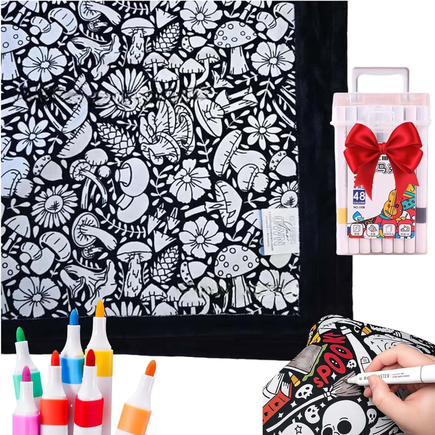 Couverture à Colorier DIY avec Marqueurs