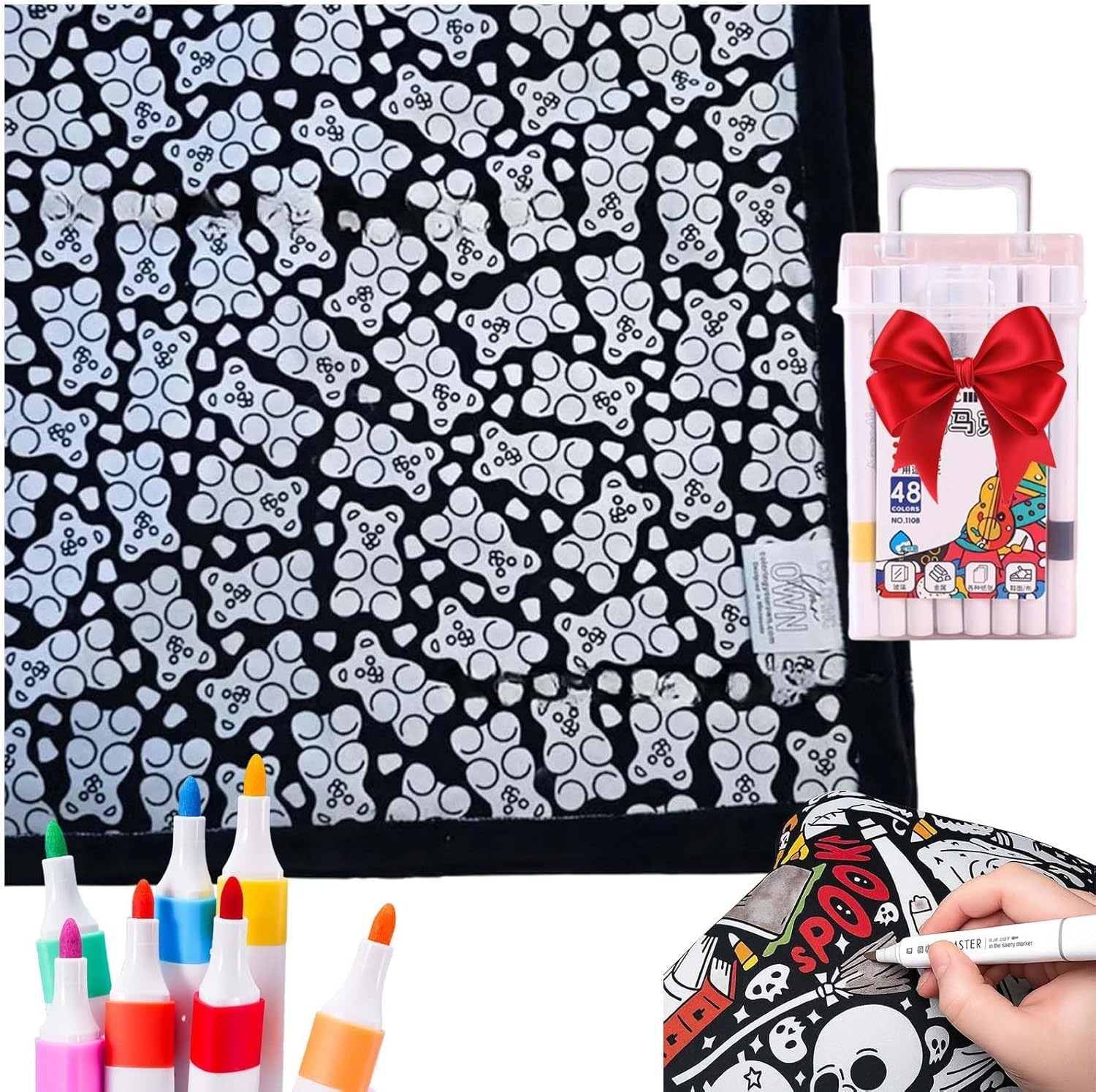 Couverture à Colorier DIY avec Marqueurs